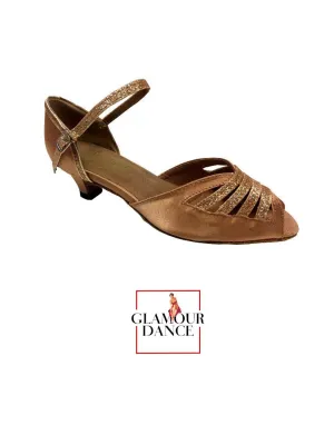Glamourdance - Patricia Coffee Tan 1.5" Heel