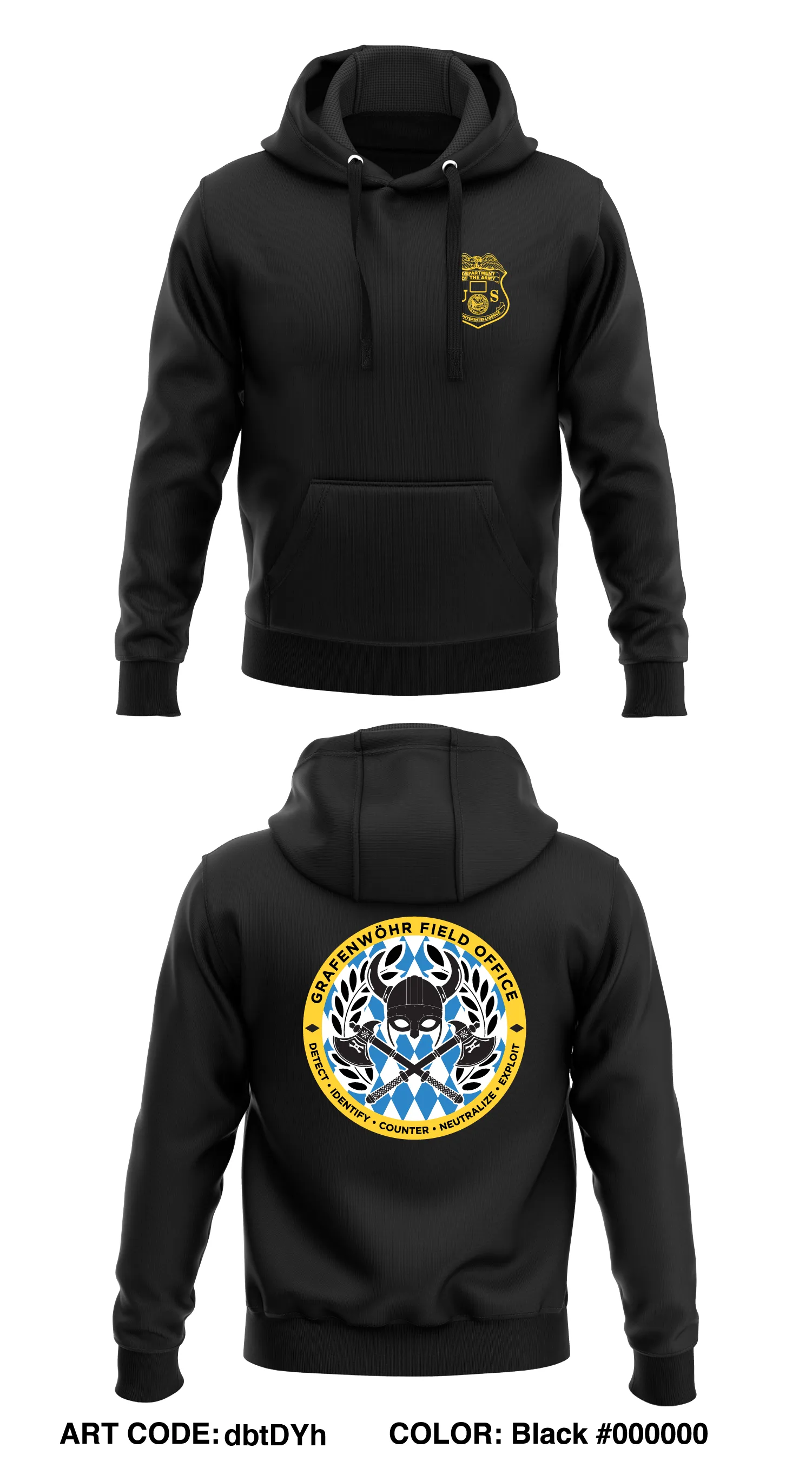 Grafenwohr Field Office Store 1  Core Men's Hooded Performance Sweatshirt - dbtDYh