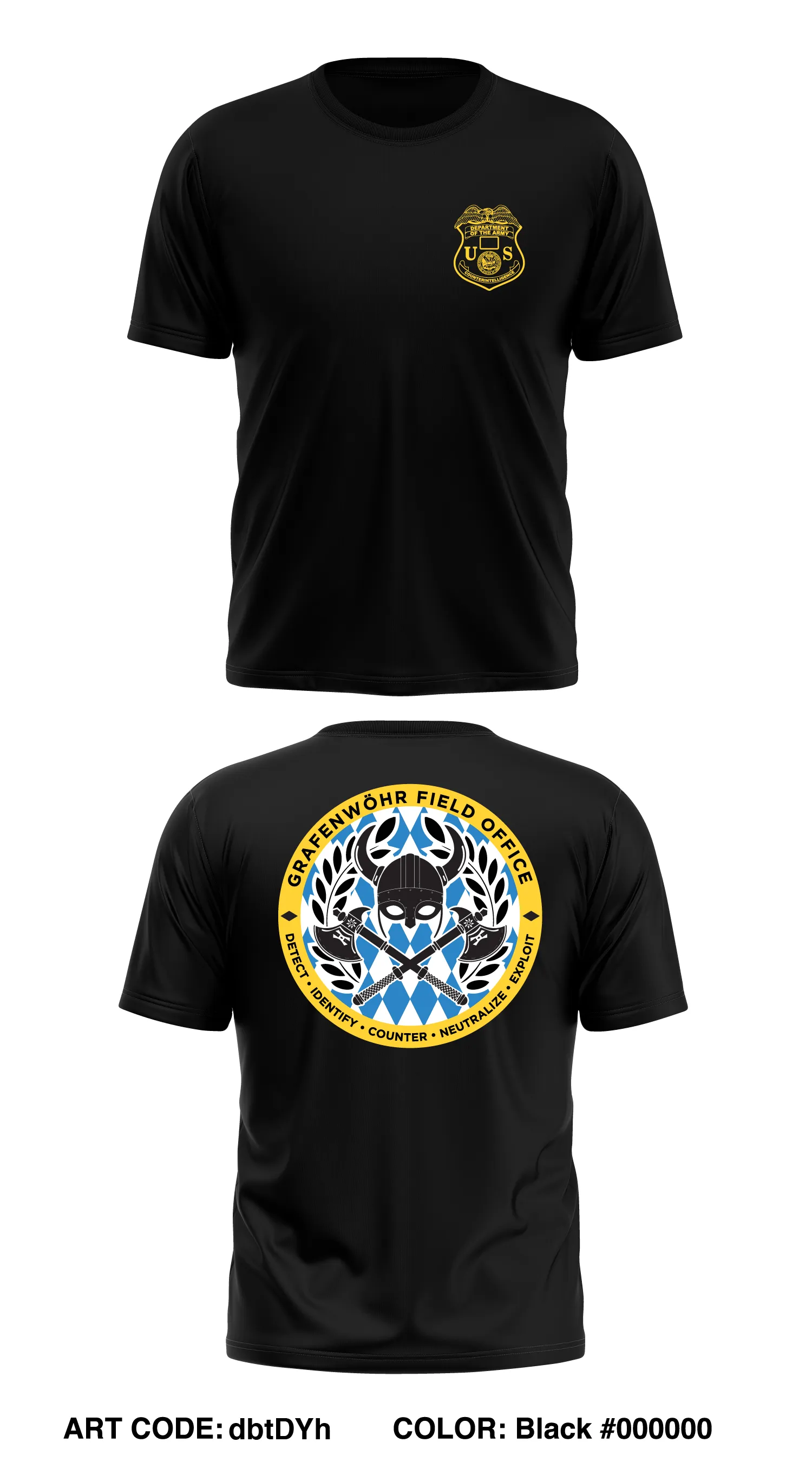 Grafenwohr Field Office Store 1 Core Men's SS Performance Tee - dbtDYh