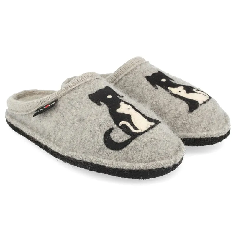 Haflinger Womens Canegatto Wool Slippers