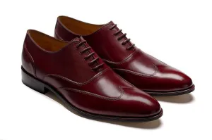 Handmade Wingtip Burgundy Formal Shoes for Men