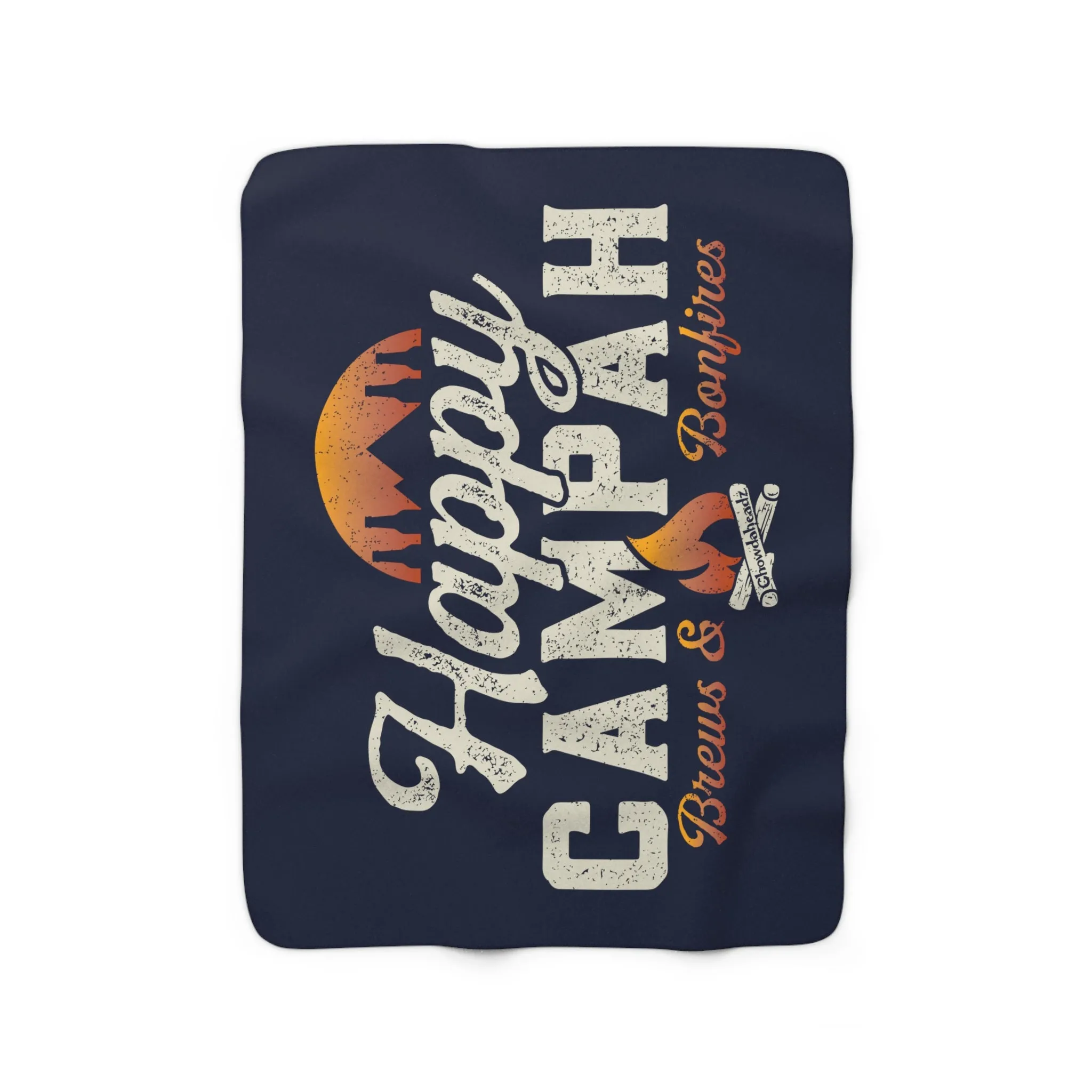 Happy Campah Sherpa Fleece Blanket