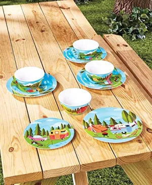 Happy Camper Dinnerware Set
