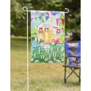 Happy Camping Garden Flag
