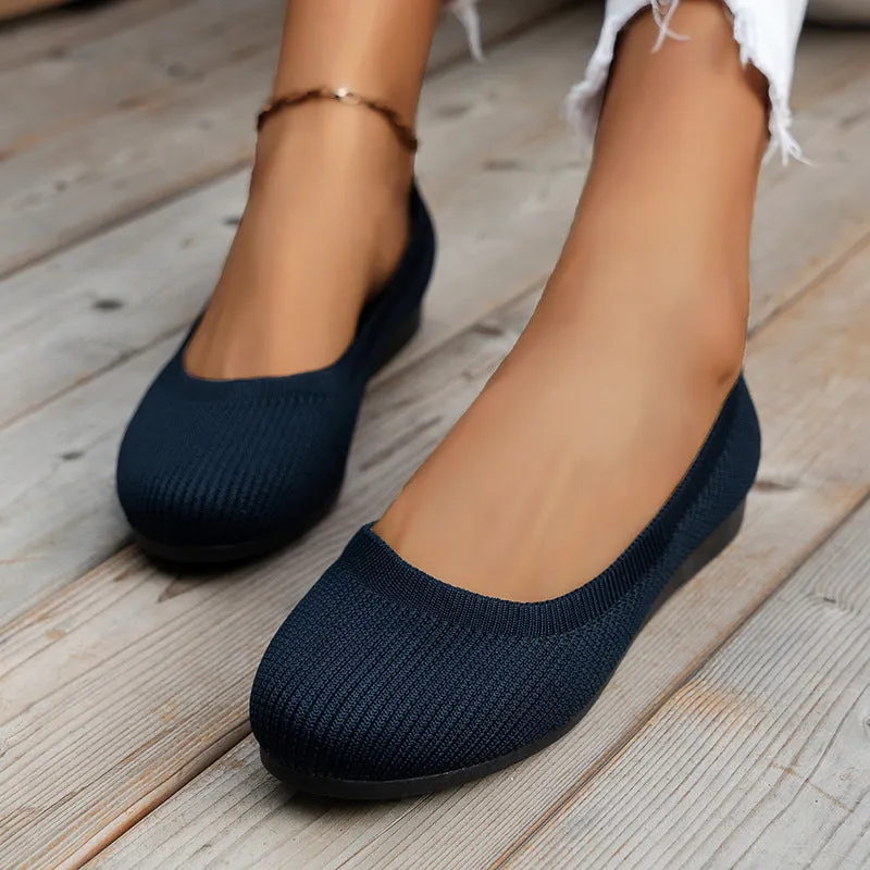 Hatmeo Braided Women's Comfortable Breathable Flat Shoes