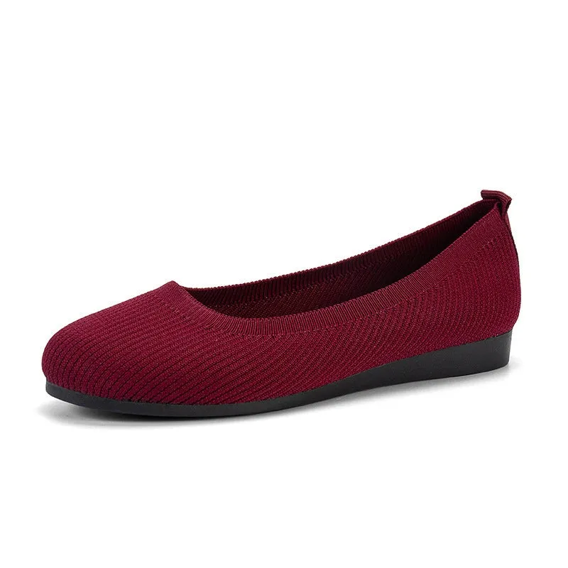 Hatmeo Braided Women's Comfortable Breathable Flat Shoes