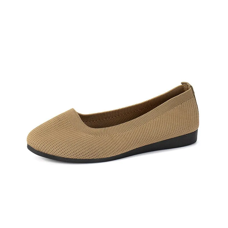 Hatmeo Braided Women's Comfortable Breathable Flat Shoes