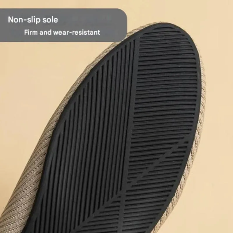 Hatmeo Braided Women's Comfortable Breathable Flat Shoes
