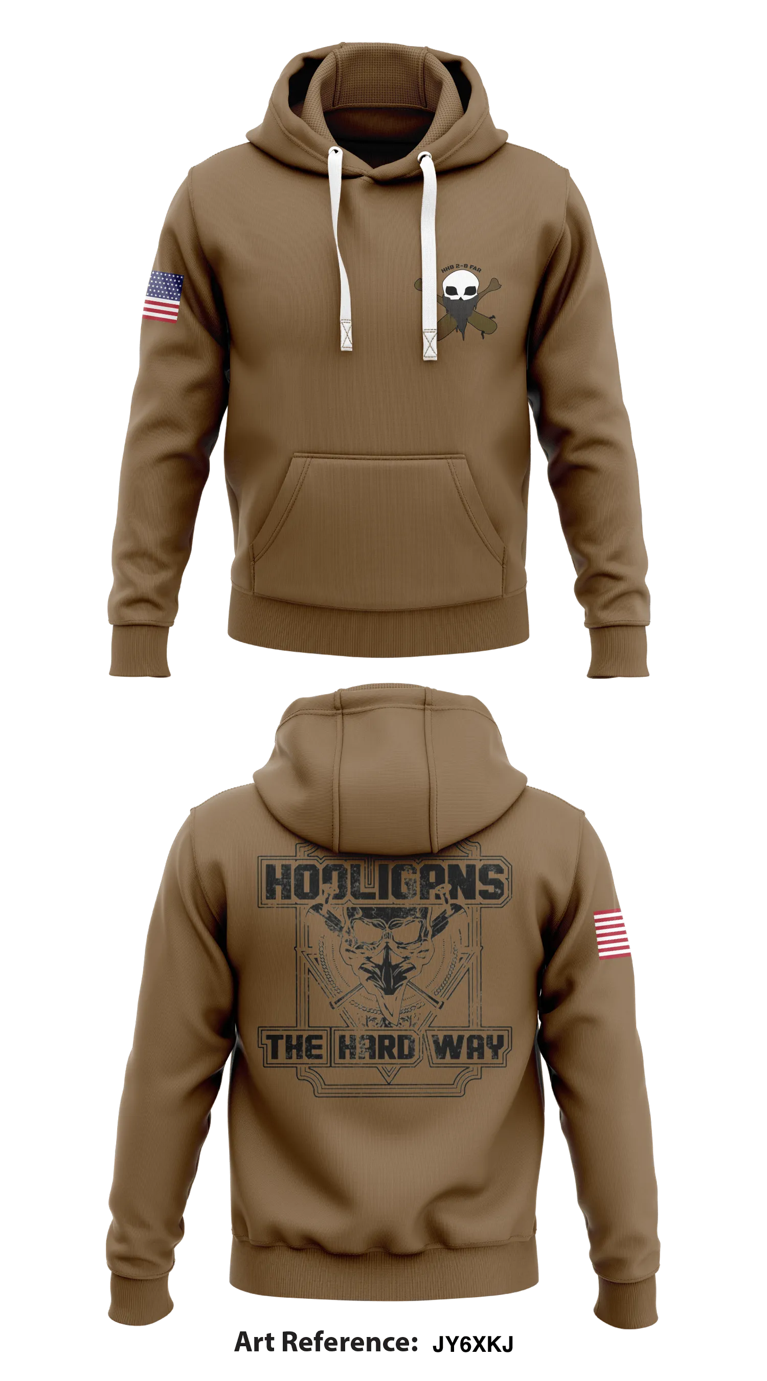 HHB 2nd Battalion 8th Field Artillery Regiment Core Men's Hooded Performance Sweatshirt - jy6XKJ