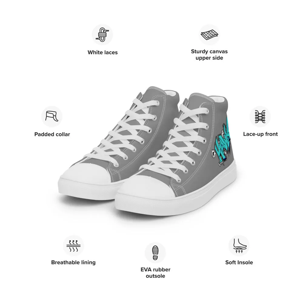 High Top Shoes ~ Jr Hawks Graffiti Canvas