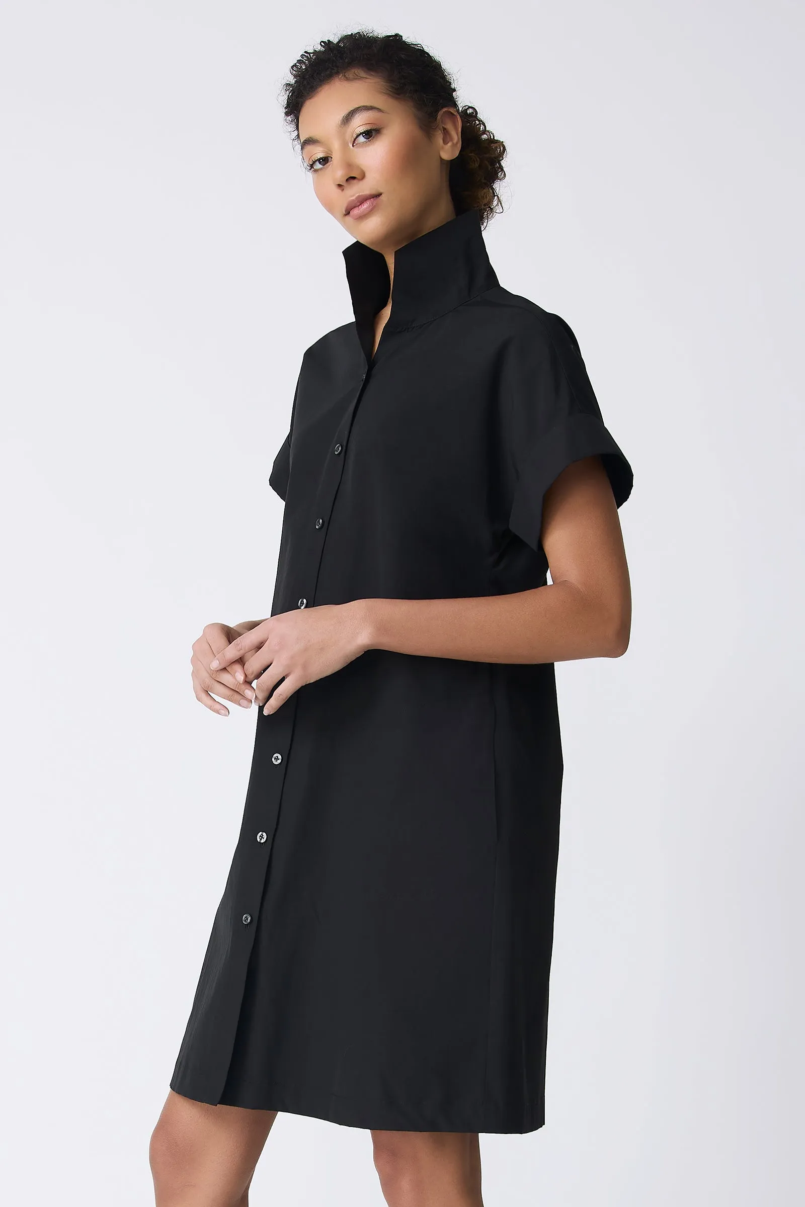Holly Kimono Dress - Black