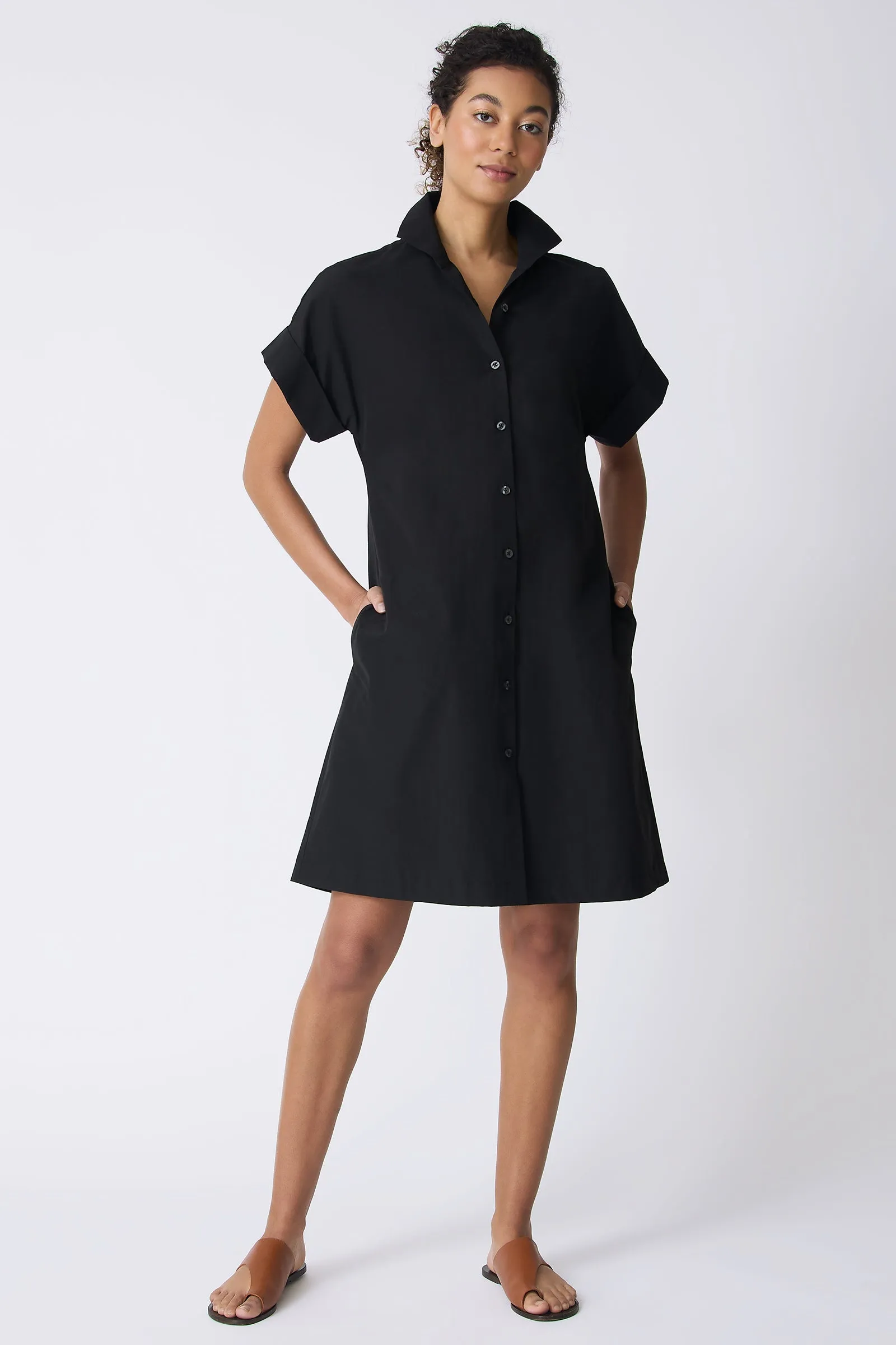 Holly Kimono Dress - Black