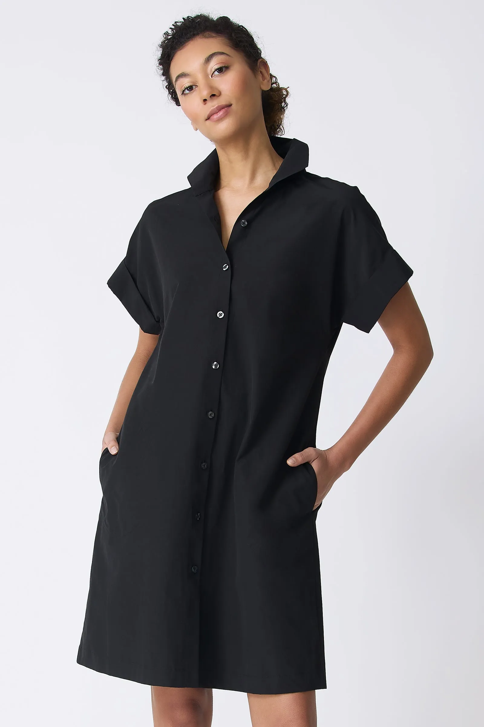Holly Kimono Dress - Black