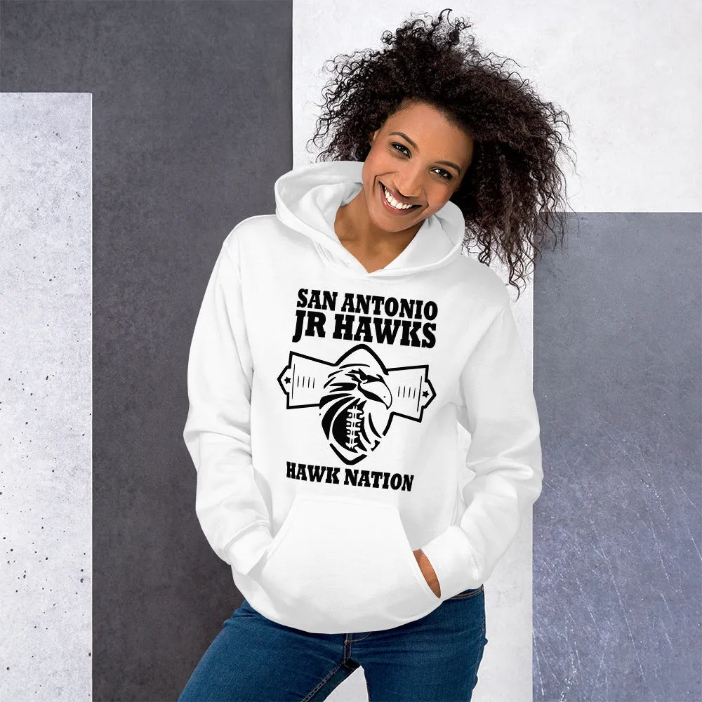 Hoodie ~ Jr Hawks Football Field Unisex Hoodie