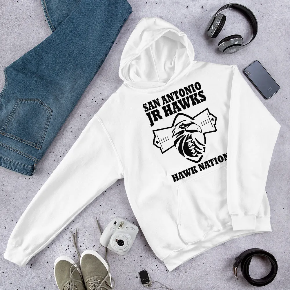 Hoodie ~ Jr Hawks Football Field Unisex Hoodie