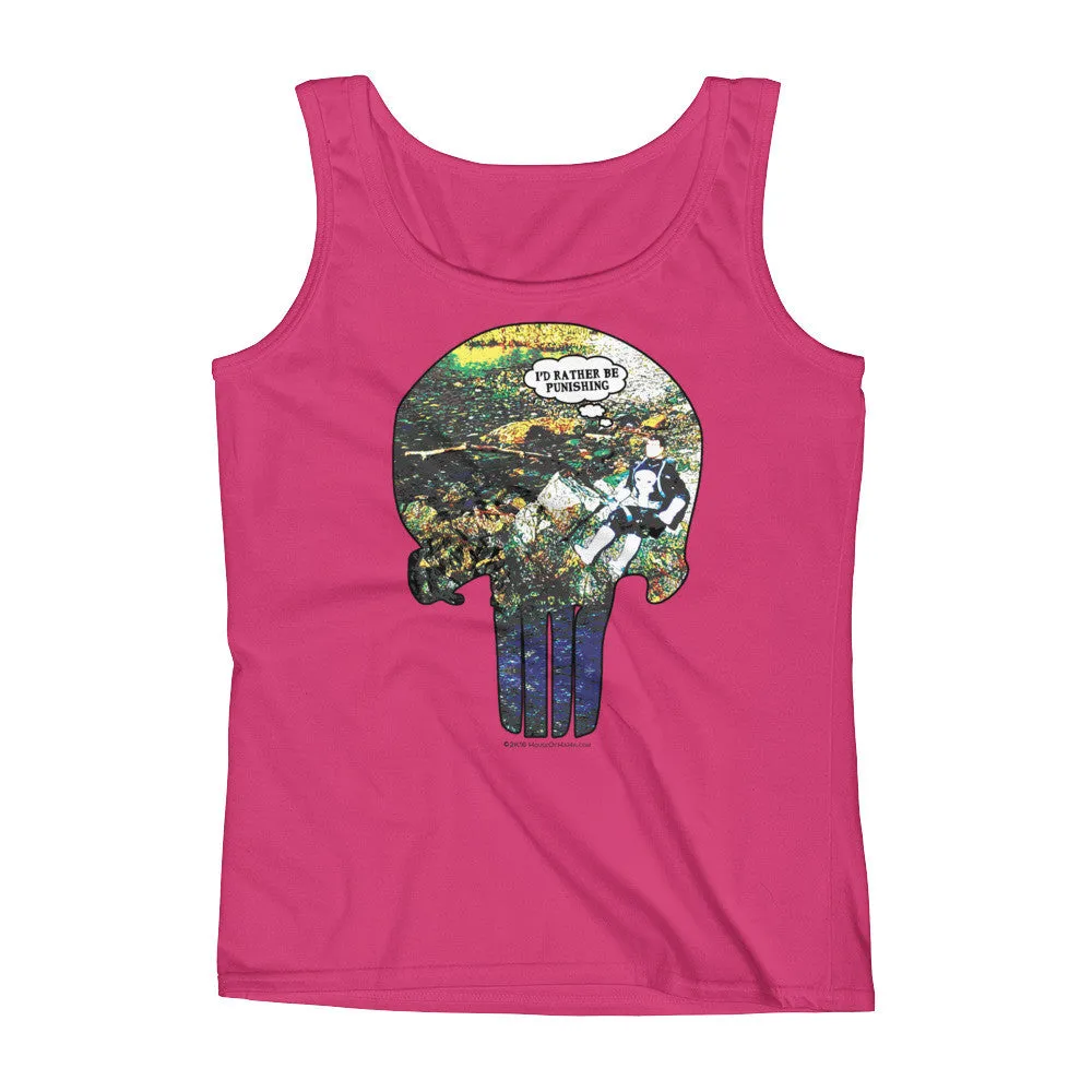 I'd Rather Be Punishing Fishing Fitted Tank
