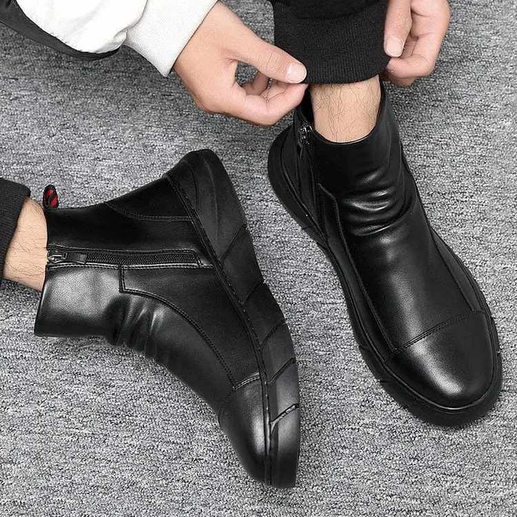 Italian Handmade Zipper Vinthentic Boots