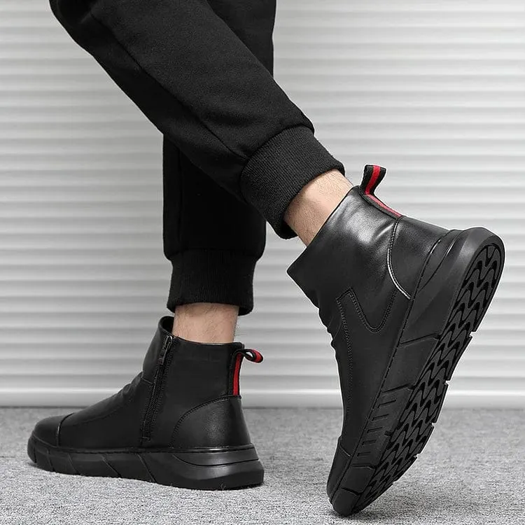 Italian Handmade Zipper Vinthentic Boots