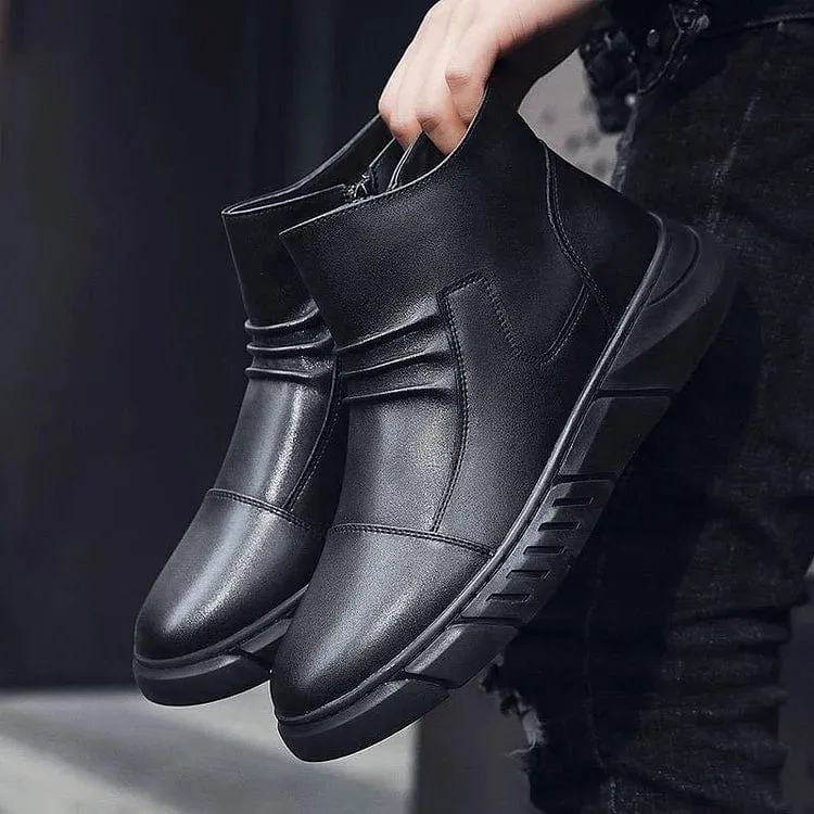 Italian Handmade Zipper Vinthentic Boots