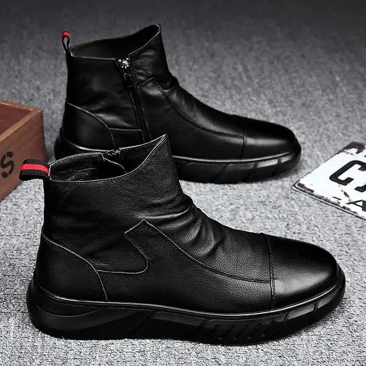 Italian Handmade Zipper Vinthentic Boots