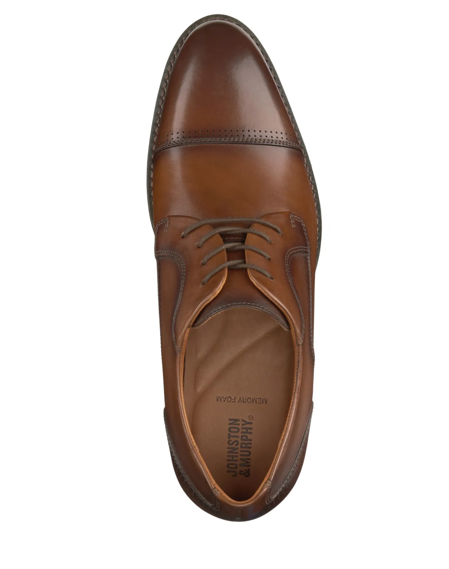 Johnston & Murphy Hawthorn Wingtip Shoe - Tan