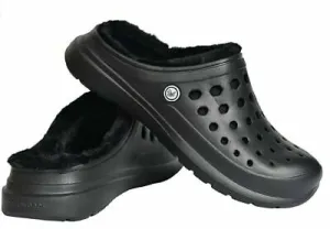 Joybees Women's Faux Fur Lined Comfort Slip On Clog