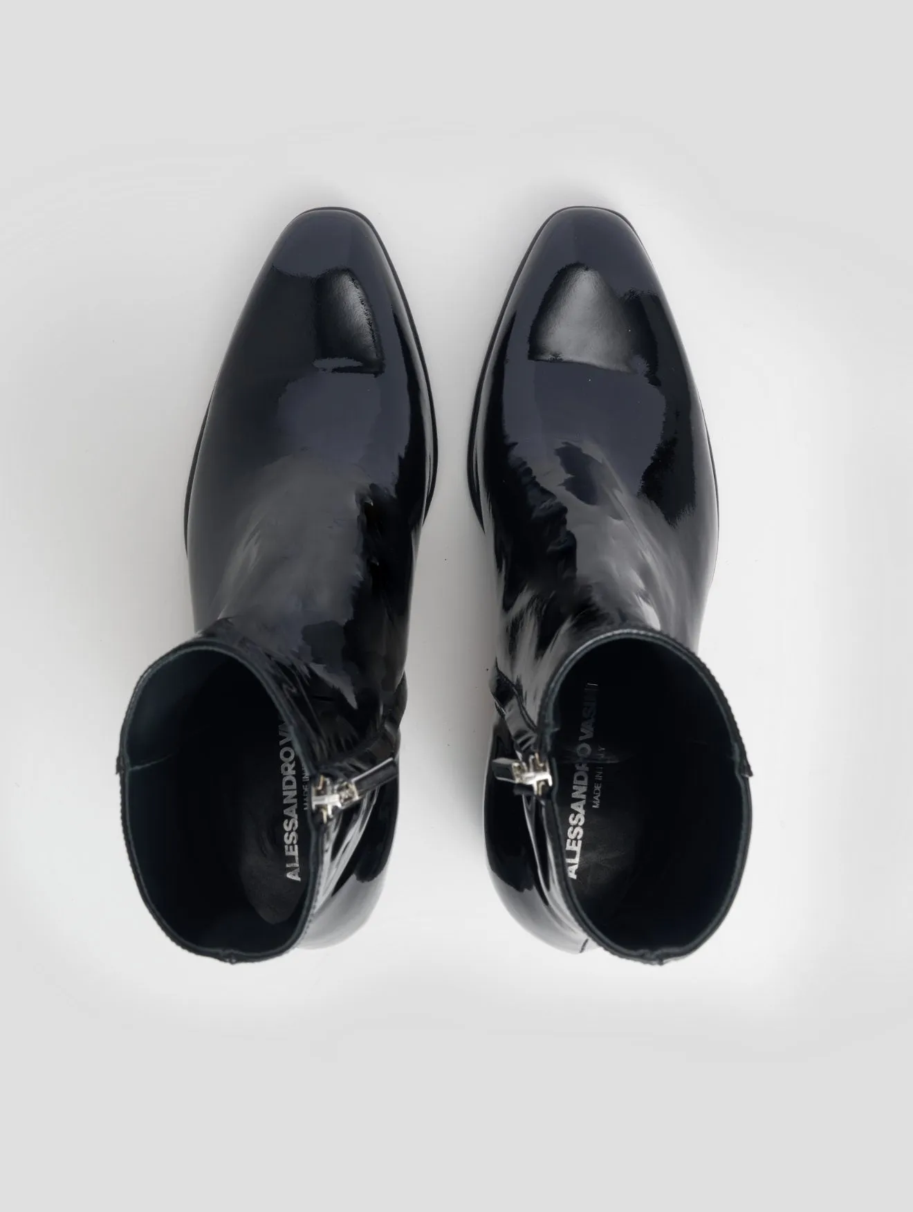 JUAN 60MM ANKLE BOOT IN BLACK PATENT LEATHER- Woman