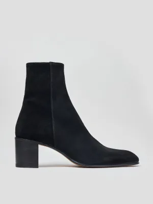 JUAN 60MM BOOT IN BLACK SUEDE - Woman