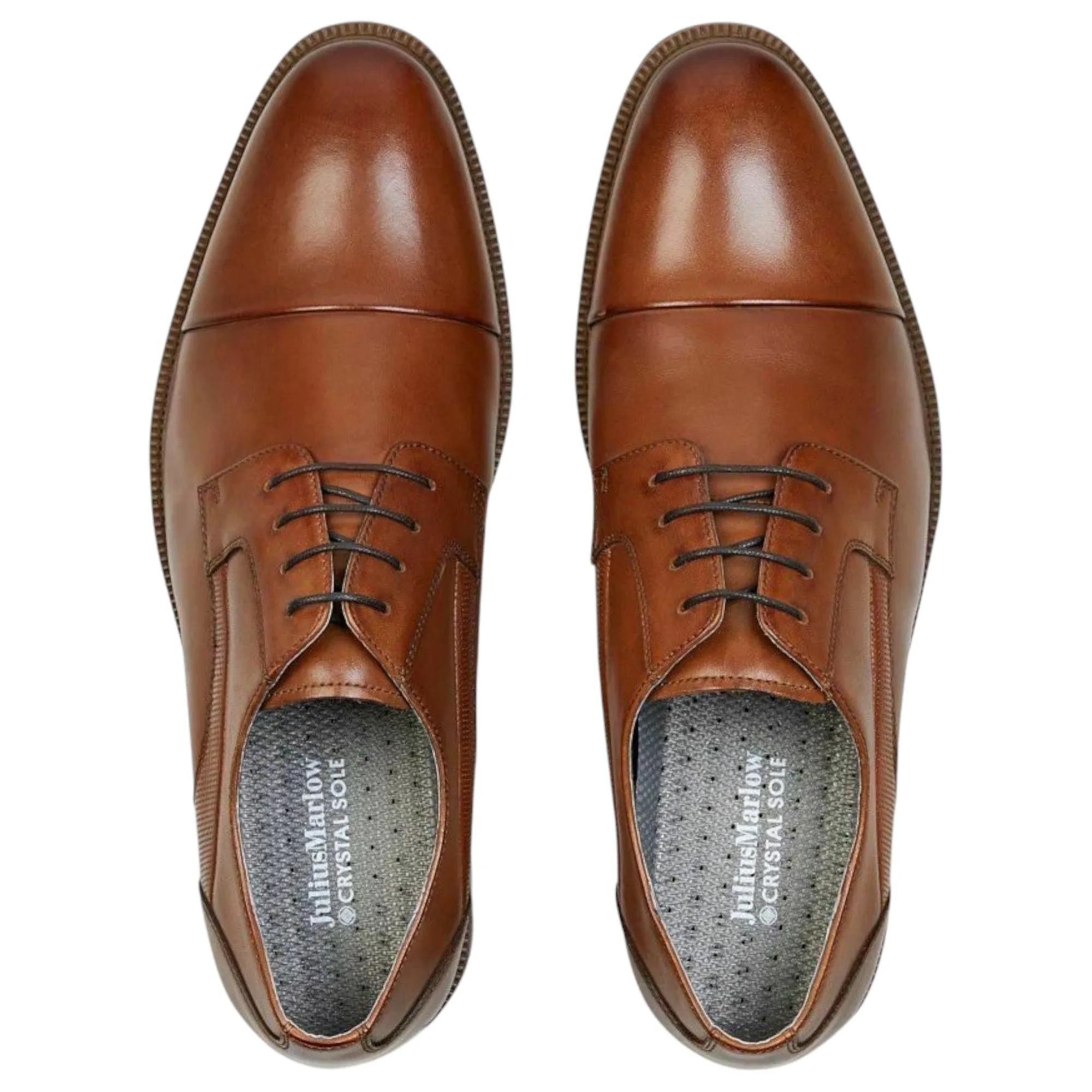 Julius Marlow Hijack Shoes Lace Up Dress Work Casual Formal Cognac Tan