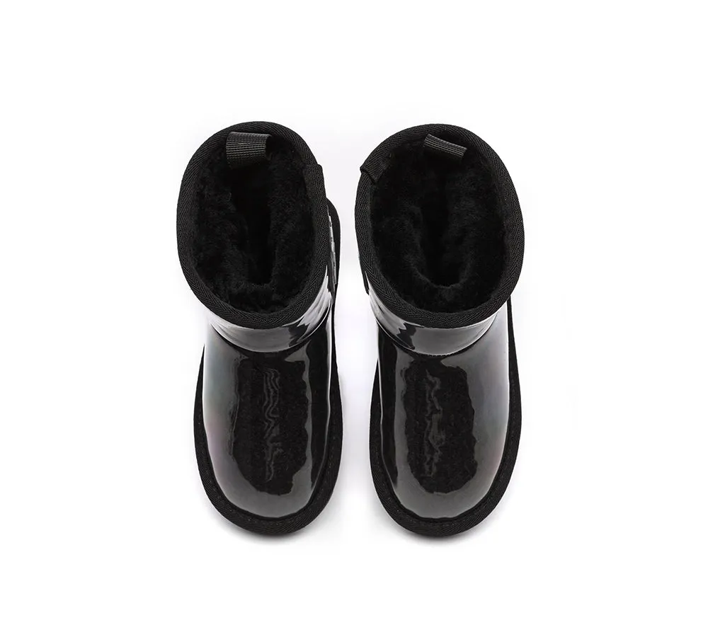 Kids Ugg Boots Clear Waterproof and Shearling Coated