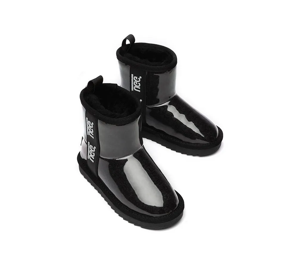 Kids Ugg Boots Clear Waterproof and Shearling Coated