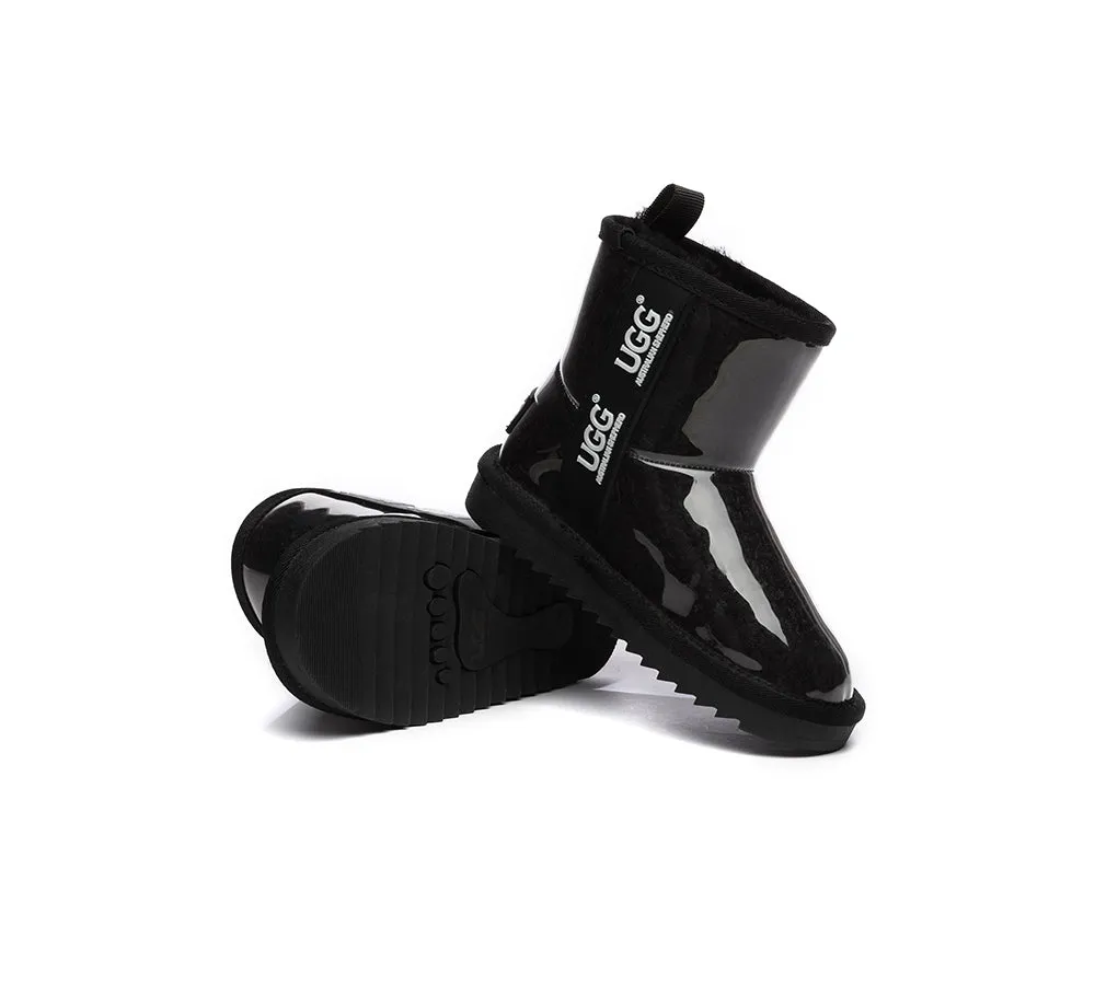 Kids Ugg Boots Clear Waterproof and Shearling Coated
