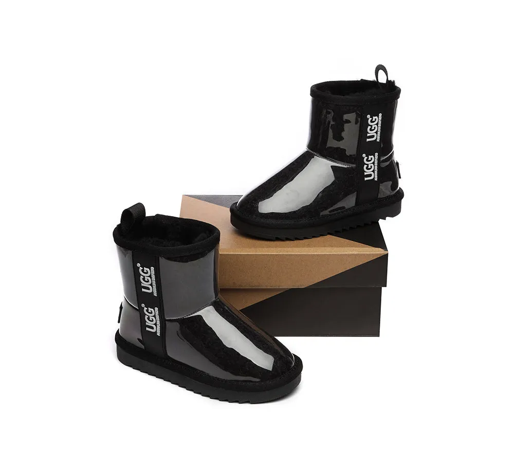 Kids Ugg Boots Clear Waterproof and Shearling Coated