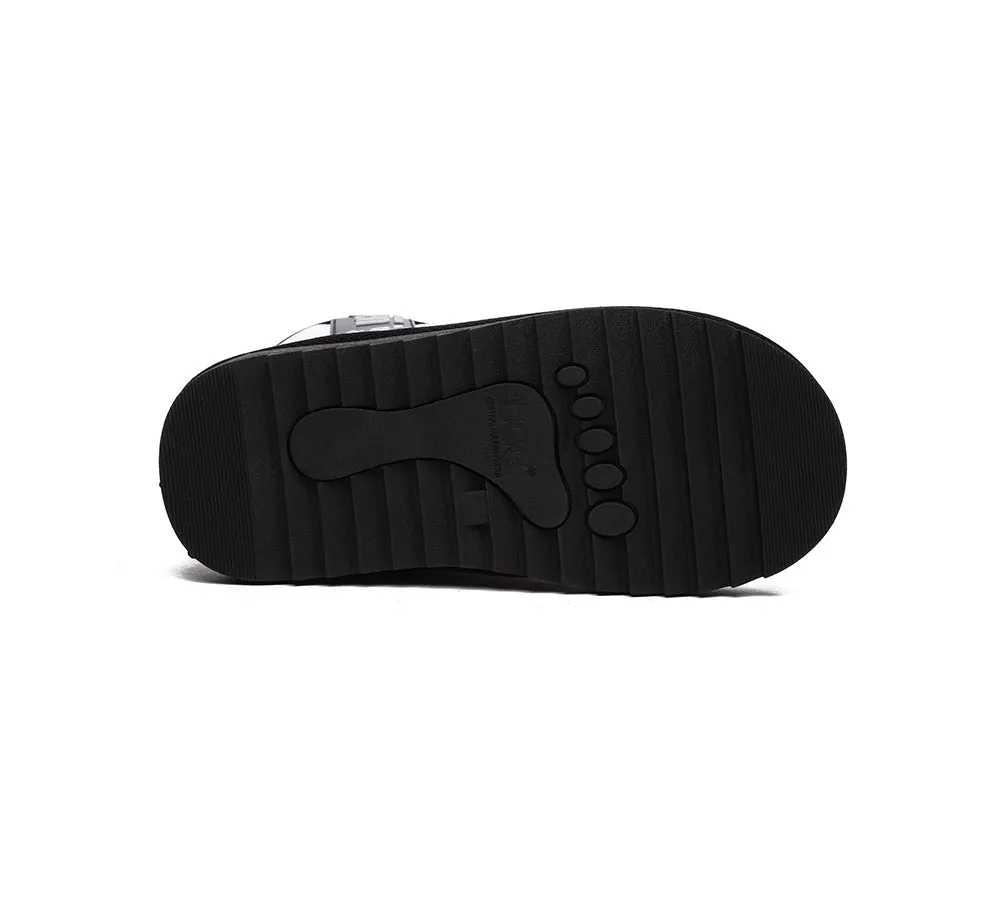 Kids Ugg Boots Clear Waterproof and Shearling Coated
