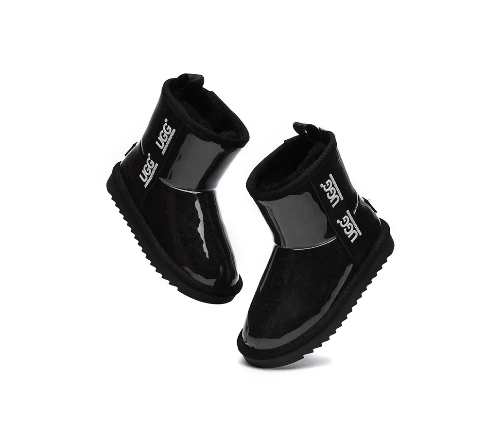 Kids Ugg Boots Clear Waterproof and Shearling Coated