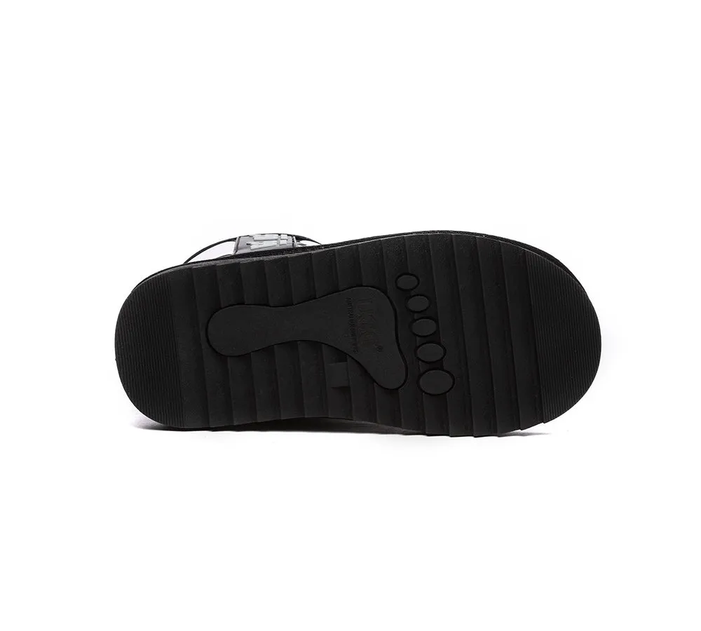 Kids Ugg Boots Clear Waterproof and Shearling Coated