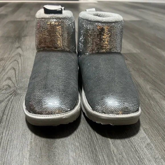 Kids Ugg Boots Silver Mirror