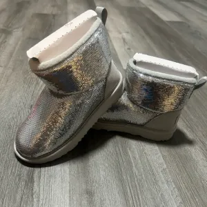 Kids Ugg Boots Silver Mirror