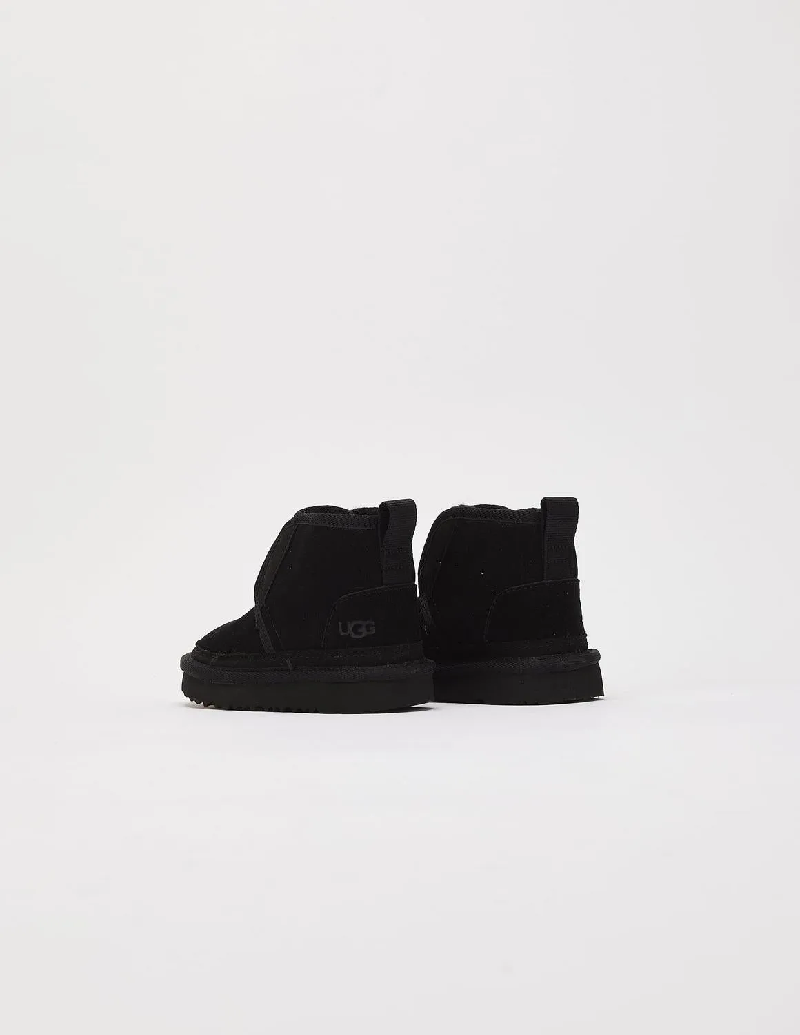 Kids UGG Neumel Ez-Fit TD Black Gold 1121037T Snow Rain Boots