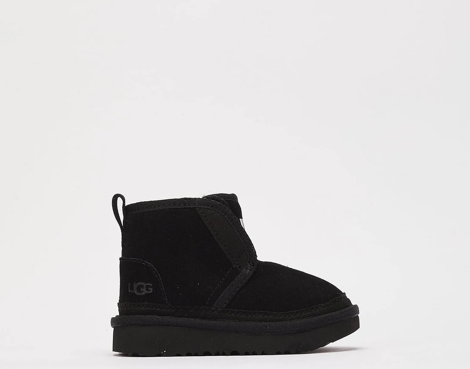 Kids UGG Neumel Ez-Fit TD Black Gold 1121037T Snow Rain Boots