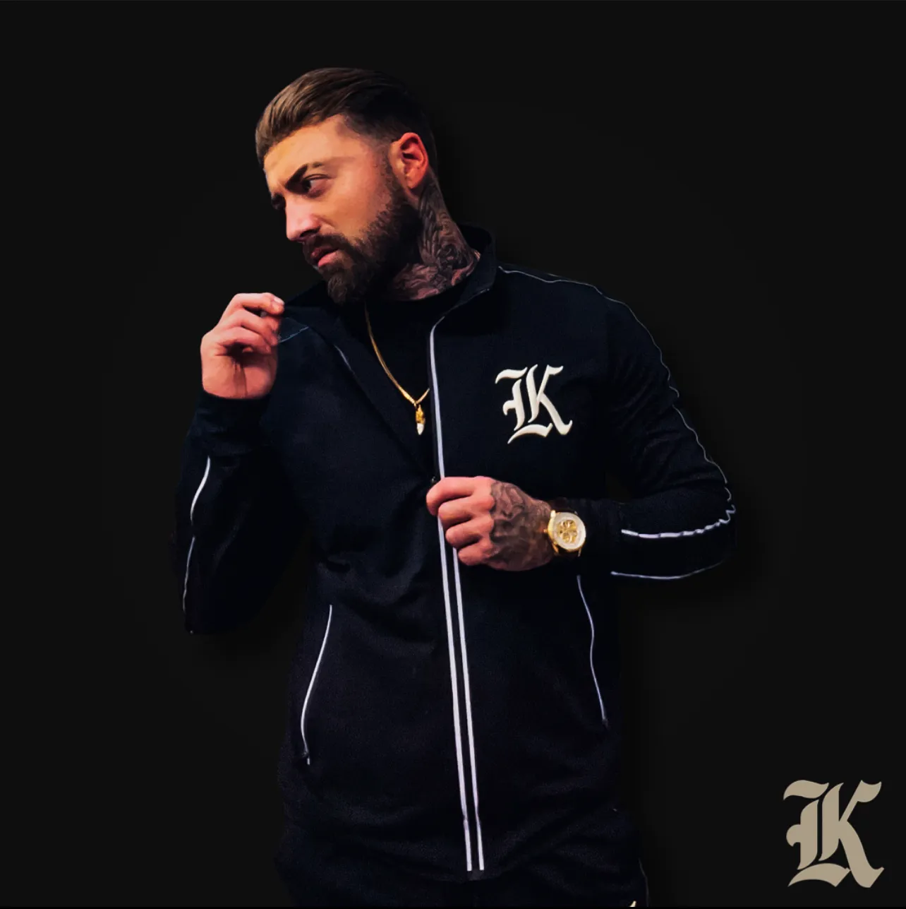 Kilo Track Jacket (Blackout reflective)