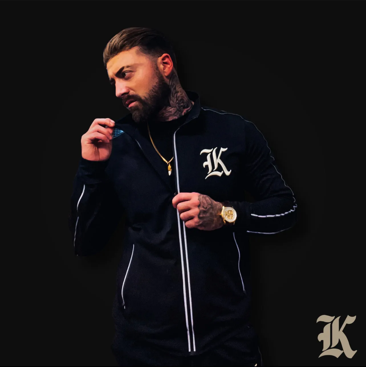 Kilo Track Jacket (Blackout reflective)