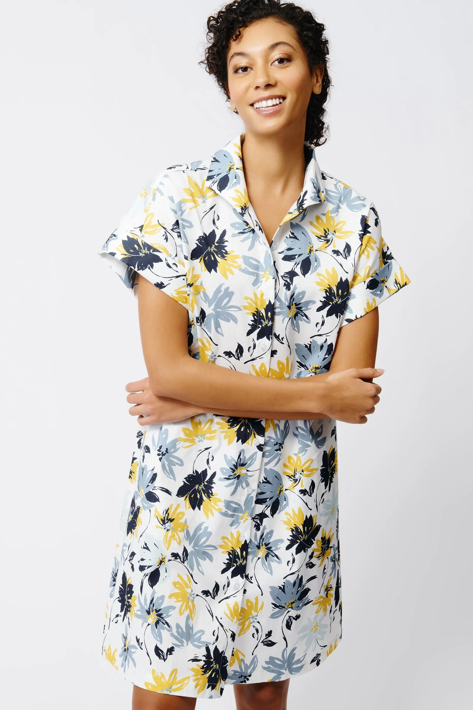 Kimono Dress - Seafoam Floral