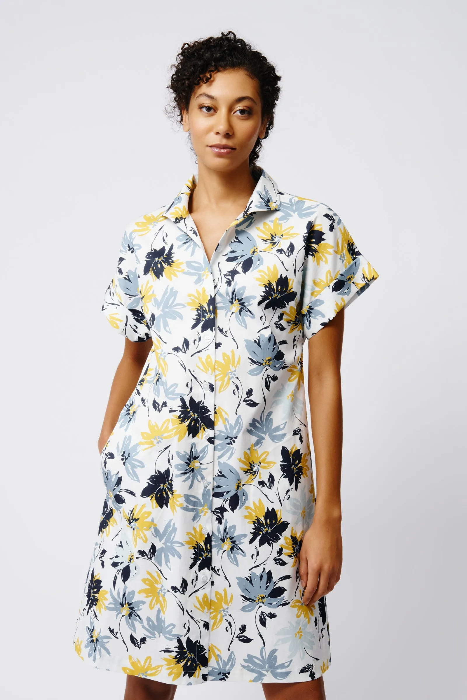 Kimono Dress - Seafoam Floral
