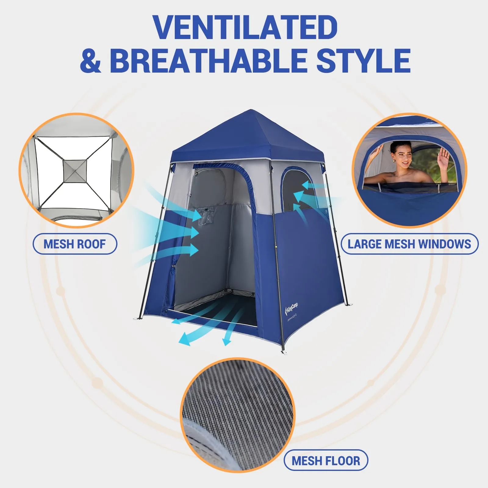 KingCamp MARASUSA Q Portable Instant Pop Up 1-Room Privacy Tent