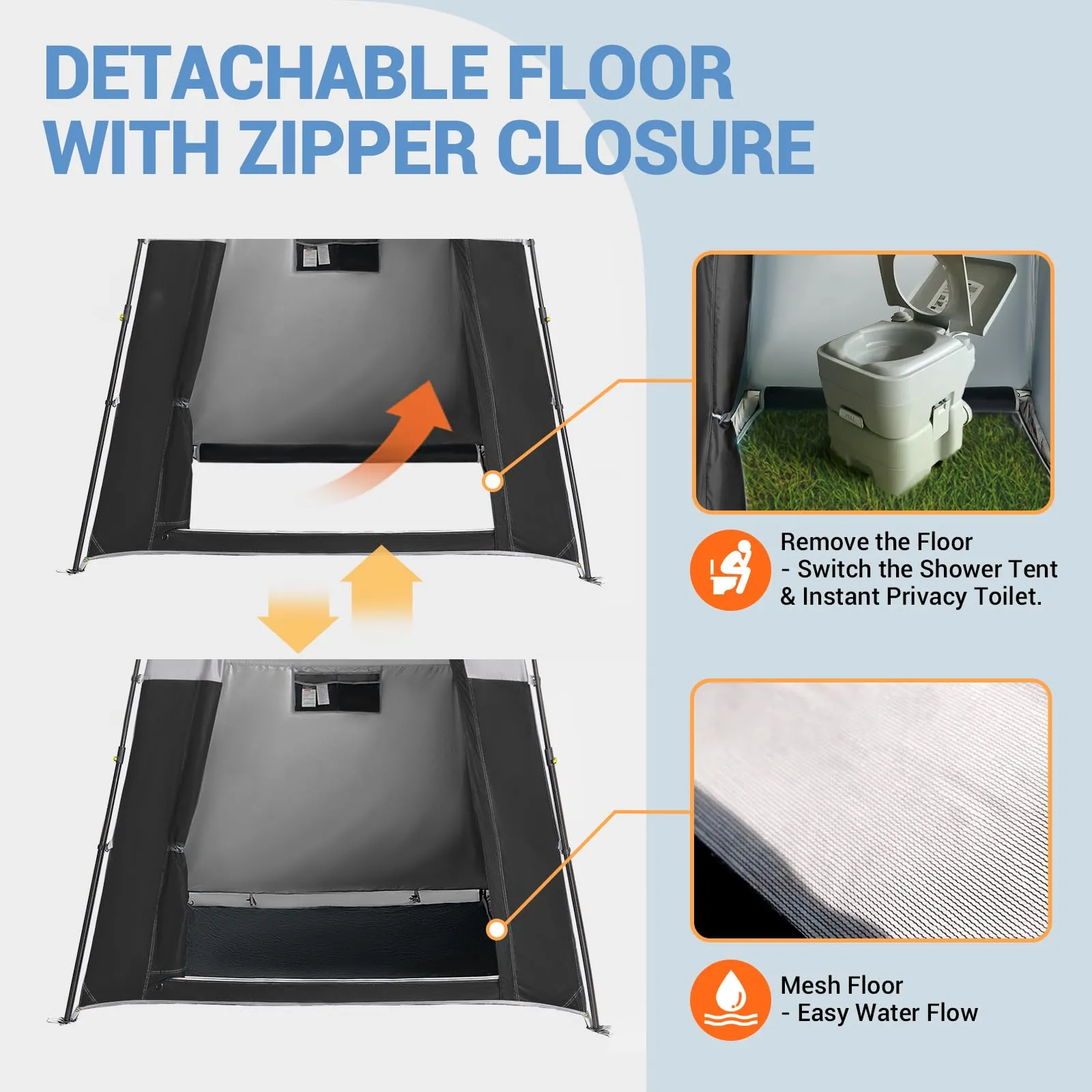 KingCamp MARASUSA Q Portable Instant Pop Up 1-Room Privacy Tent