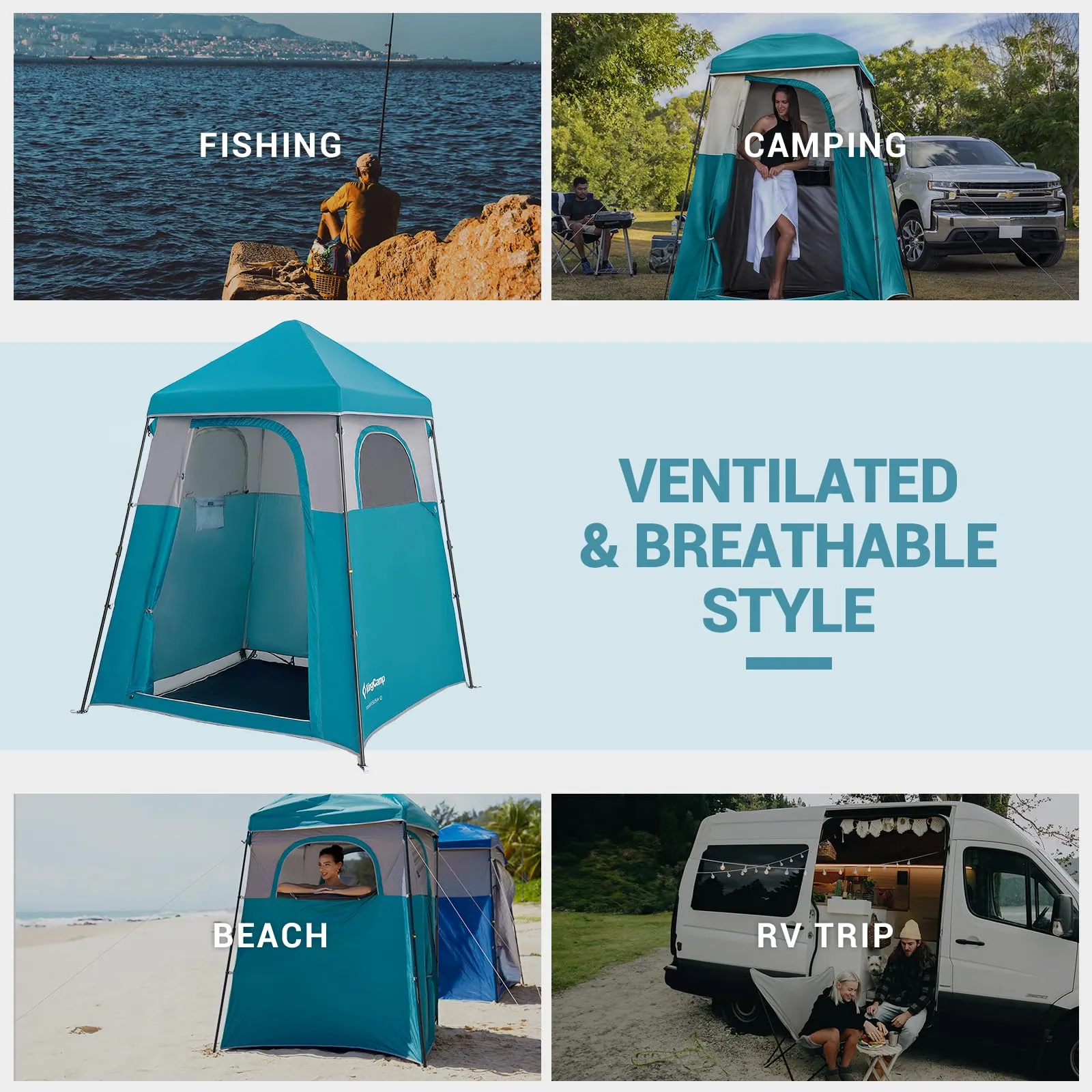 KingCamp MARASUSA Q Portable Instant Pop Up 1-Room Privacy Tent
