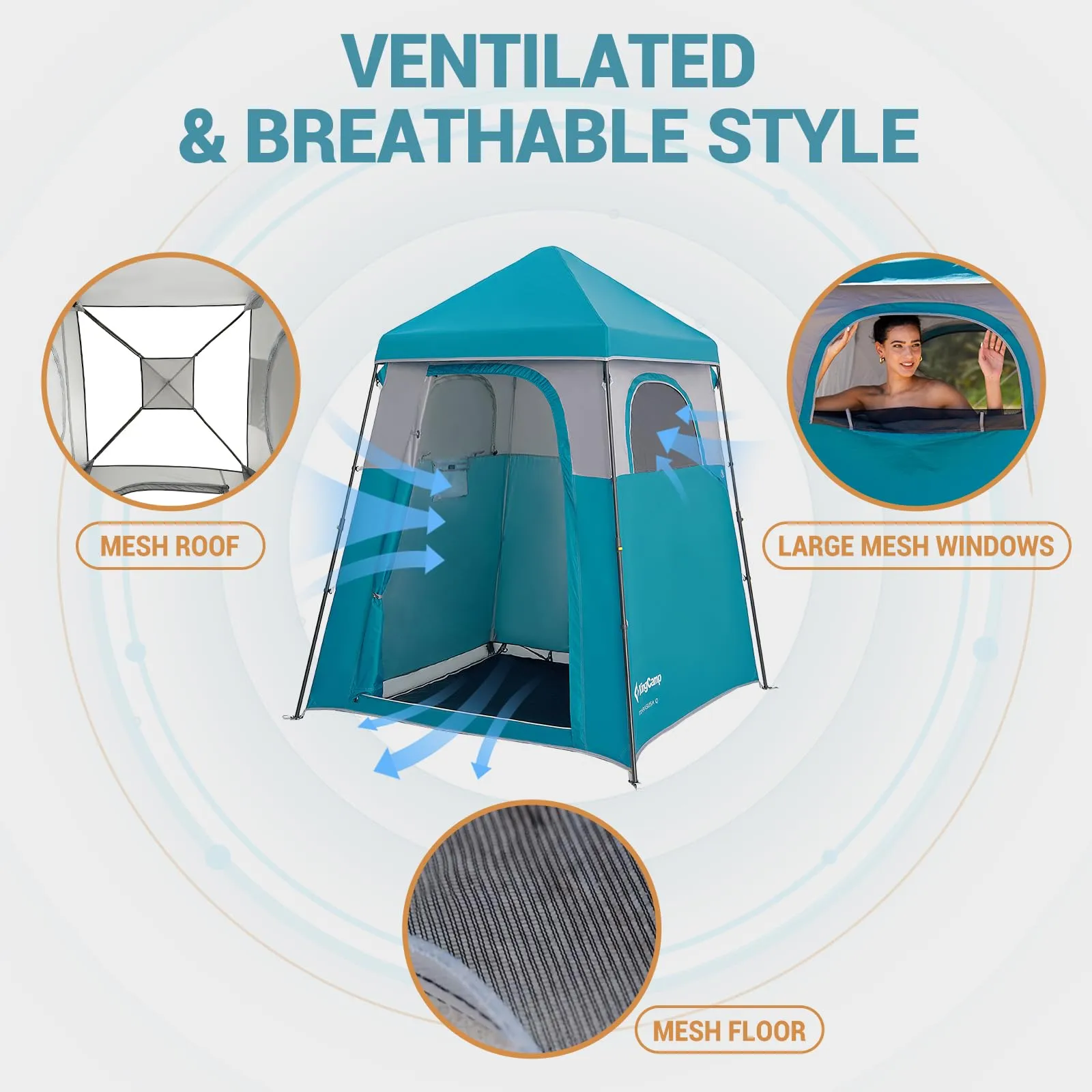 KingCamp MARASUSA Q Portable Instant Pop Up 1-Room Privacy Tent