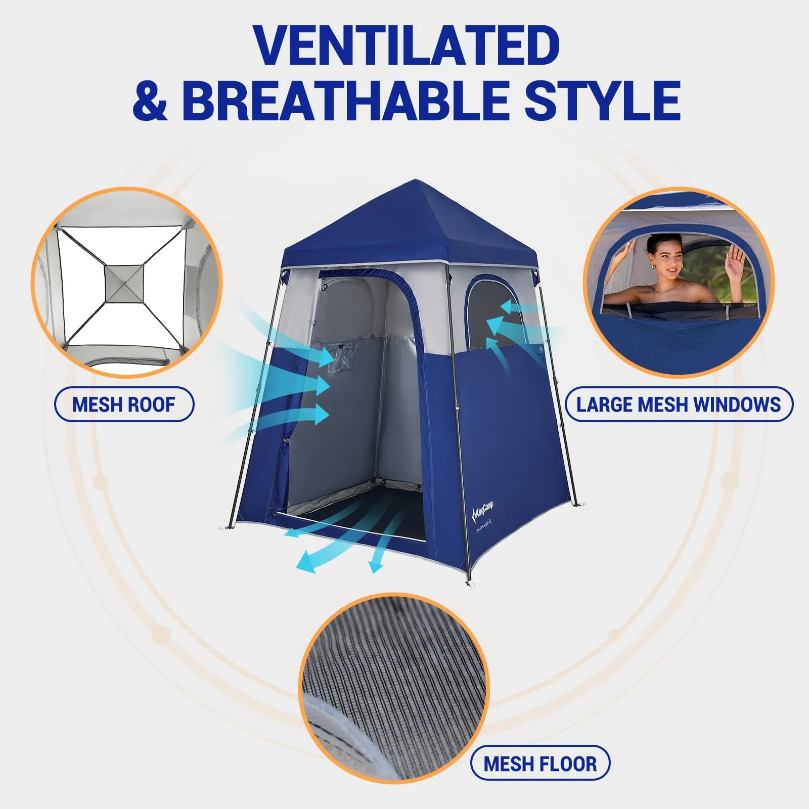 KingCamp MARASUSA Q Portable Instant Pop Up 1-Room Privacy Tent