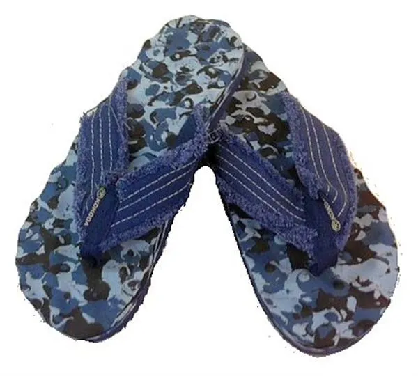 Kokoda Knobby Thongs Camo Navy Blue